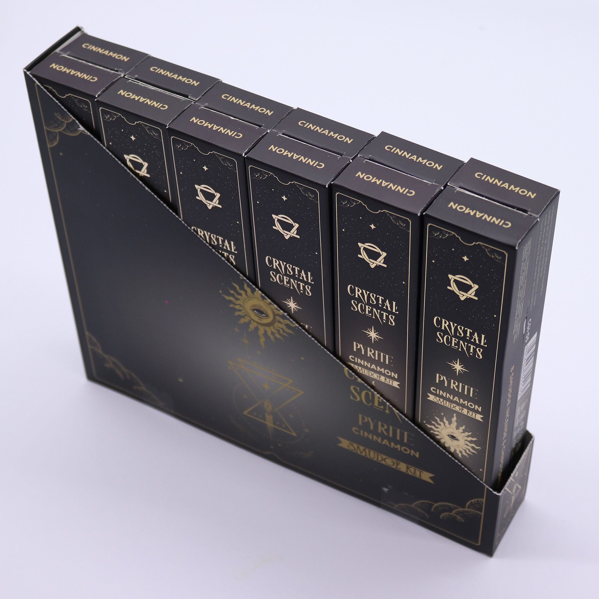 Pyrite Crystal Scents Smudge Incense Cinnamon