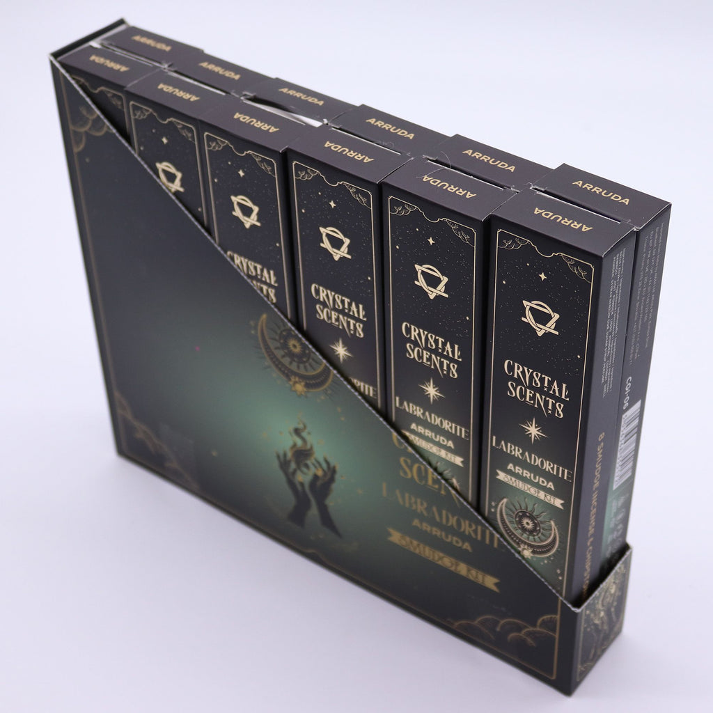 Labradorite Crystal Scents Smudge Incense Arruda
