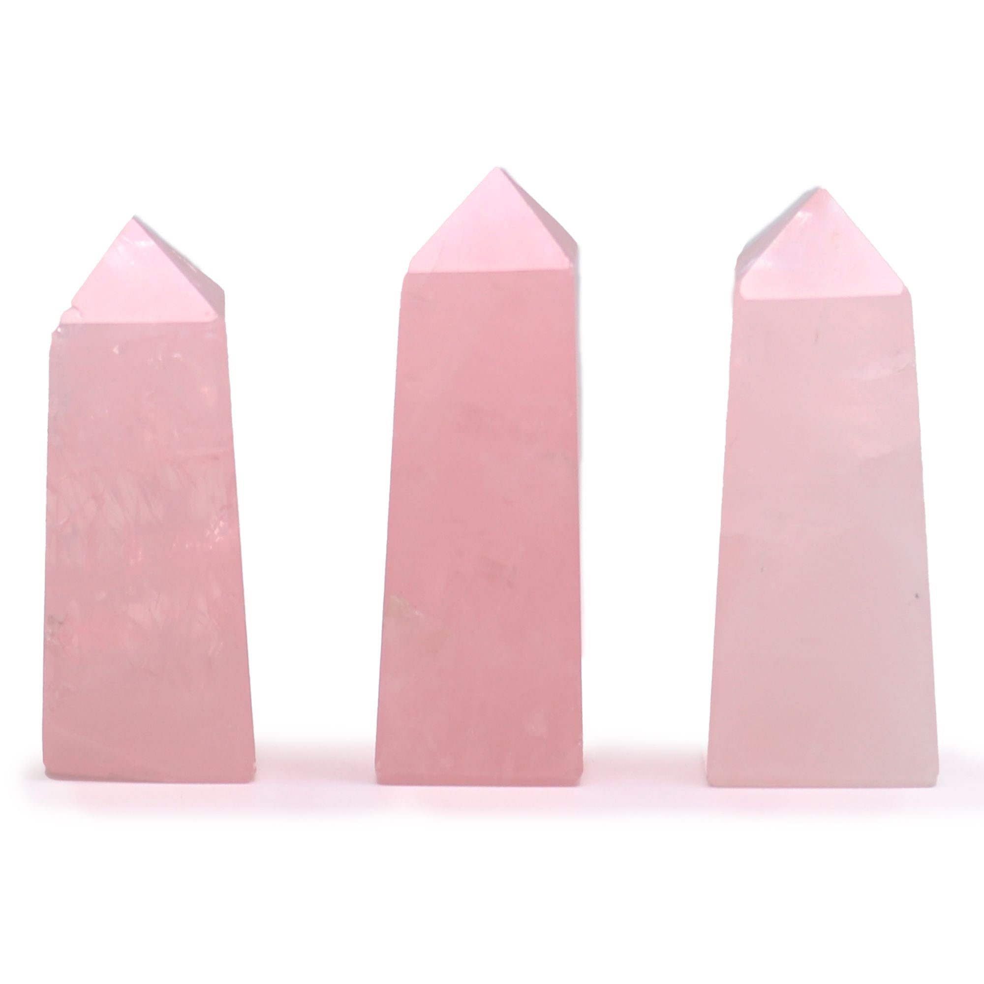 Gemstone Obelisk Point approx 5cm - Rose Quartz