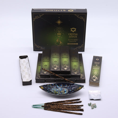Aventurine Crystal Scents Smudge Incense Chocolate