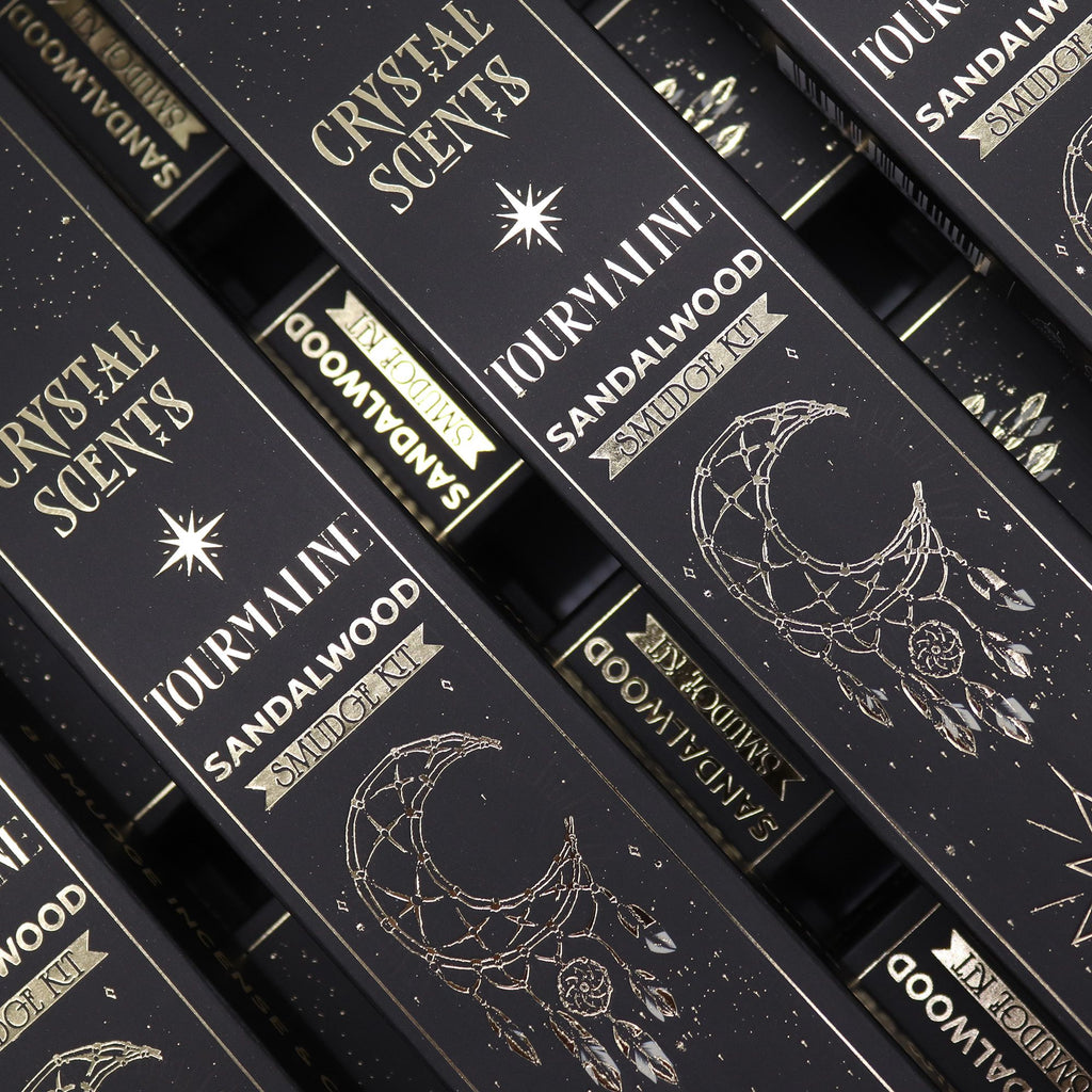 Tourmaline Crystal Scents Smudge Incense Sandalwood