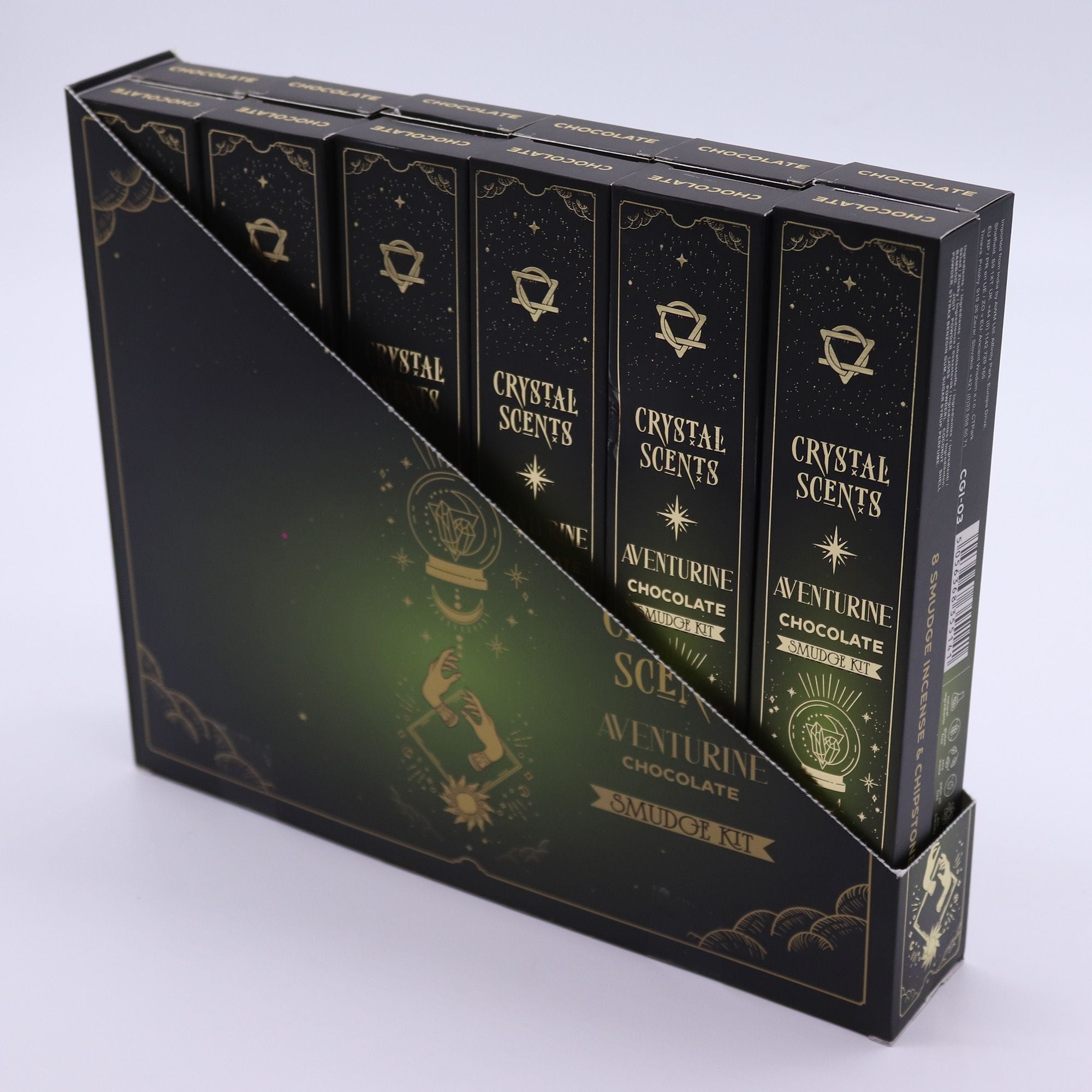 Aventurine Crystal Scents Smudge Incense Chocolate