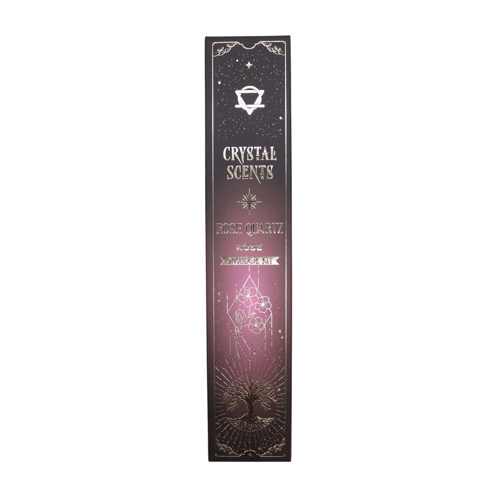 Rose Quartz Crystal Scents Smudge Incense Rose