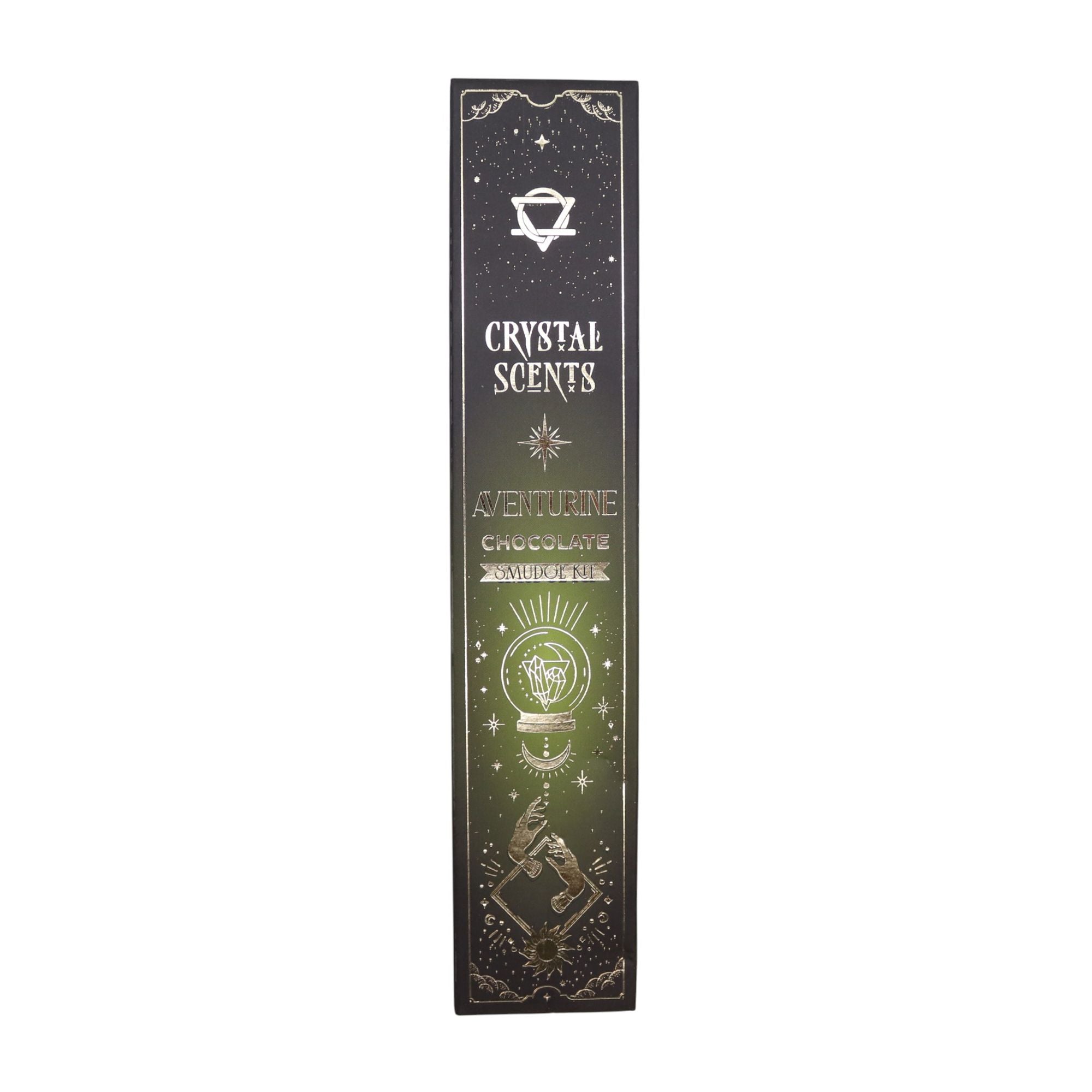 Aventurine Crystal Scents Smudge Incense Chocolate