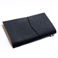 Handmade Leather Journal - My Book of Spells and other Thoughts - Black