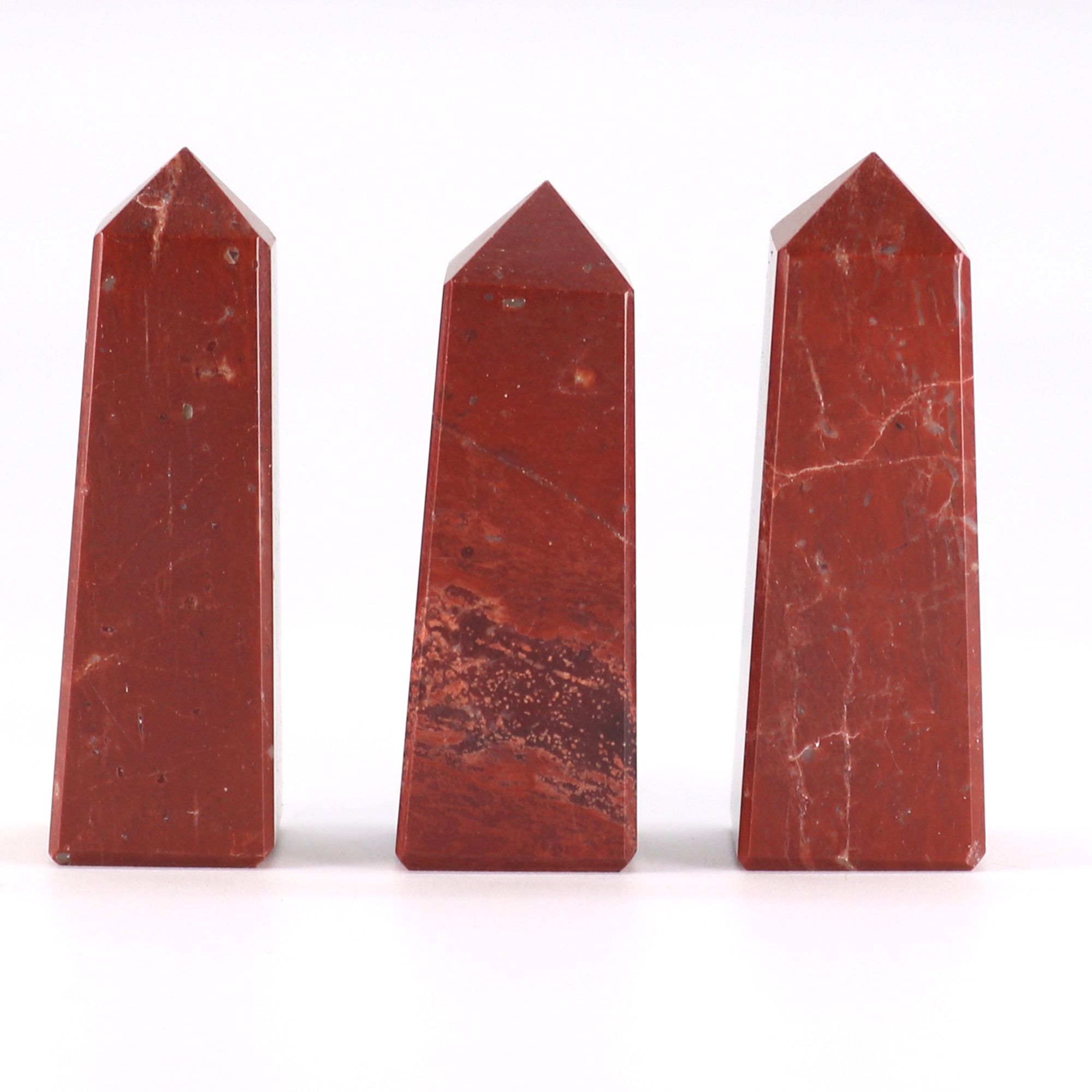Gemstone Obelisk Point approx 5cm - Red Jasper