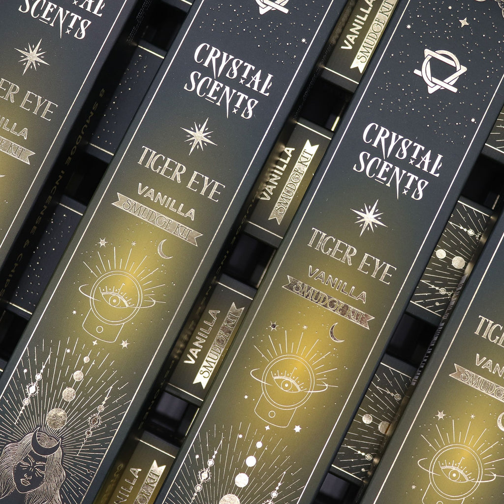 Tiger Eye Crystal Scents Smudge Incense Vanilla