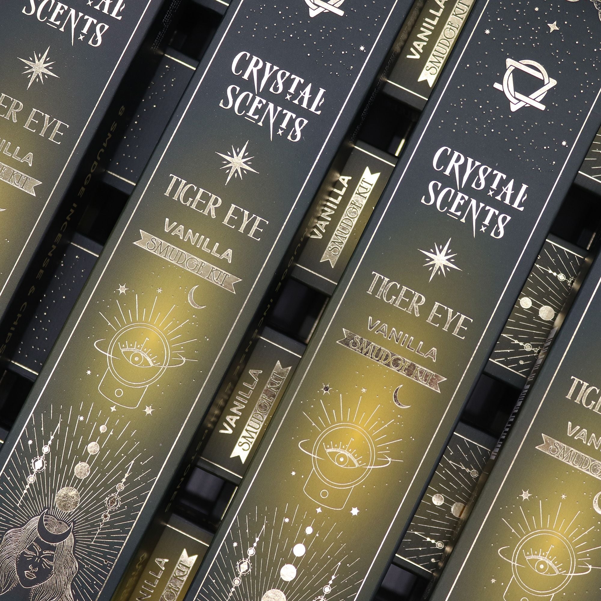 Tiger Eye Crystal Scents Smudge Incense Vanilla