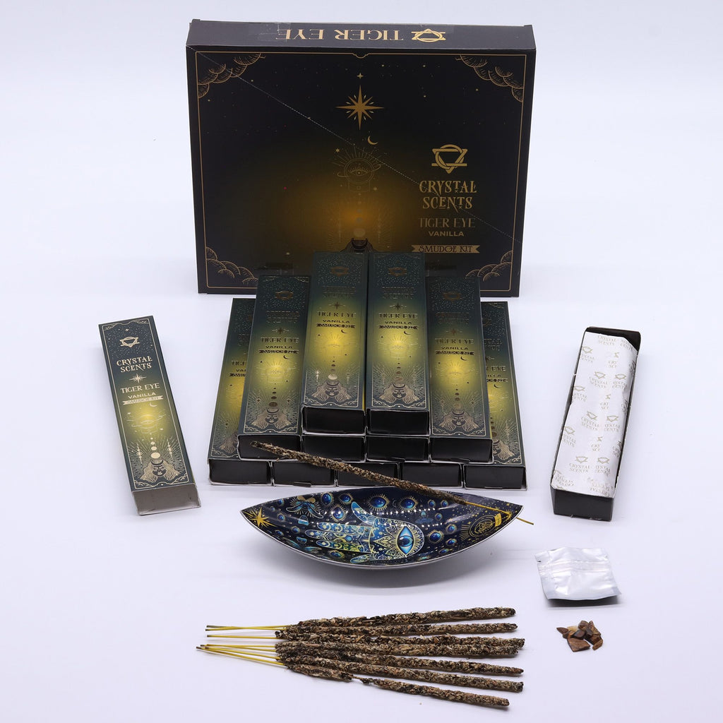Tiger Eye Crystal Scents Smudge Incense Vanilla