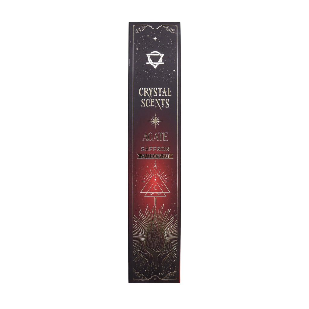 Red Agate Crystal Scents Smudge Incense Saffron