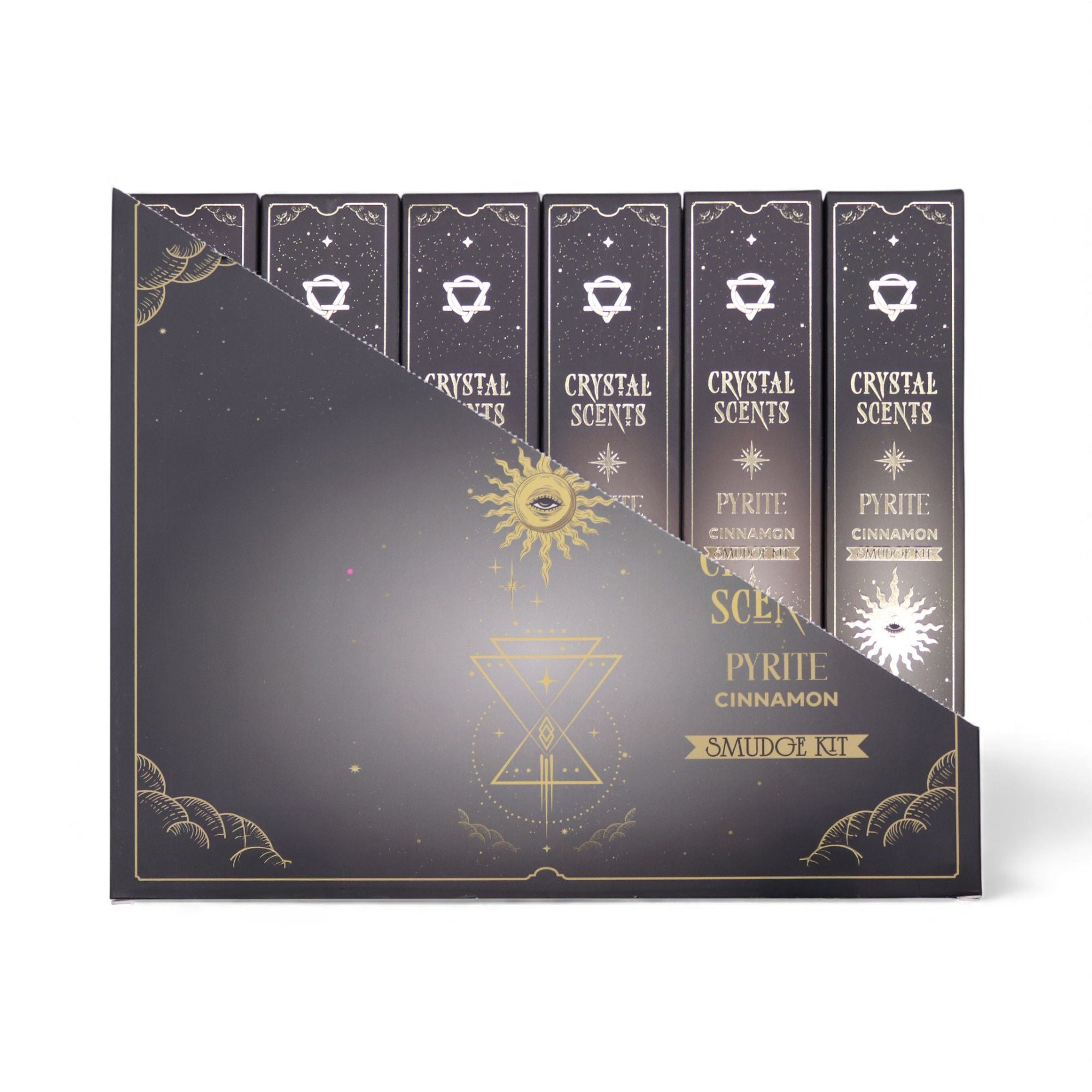 Pyrite Crystal Scents Smudge Incense Cinnamon