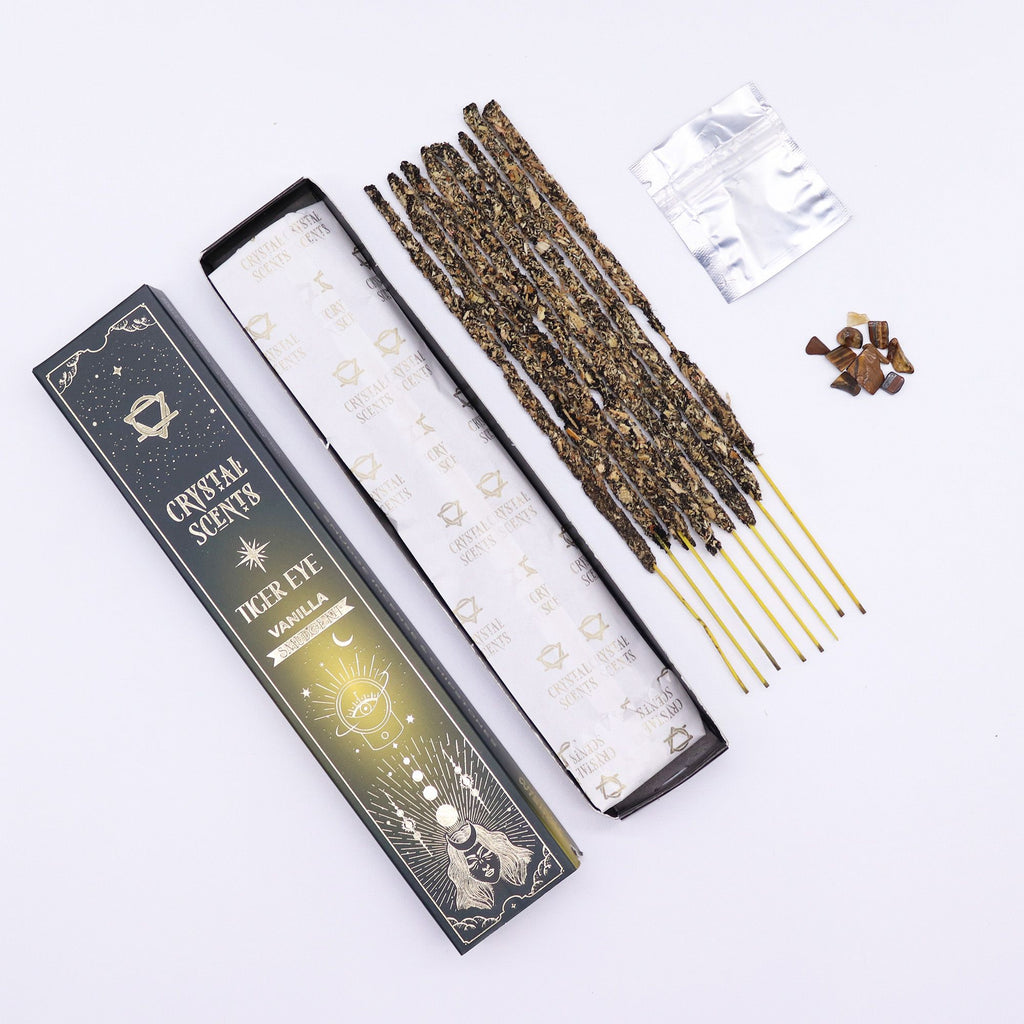 Tiger Eye Crystal Scents Smudge Incense Vanilla