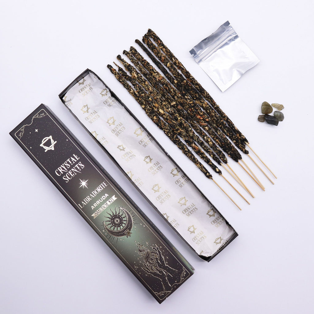Labradorite Crystal Scents Smudge Incense Arruda