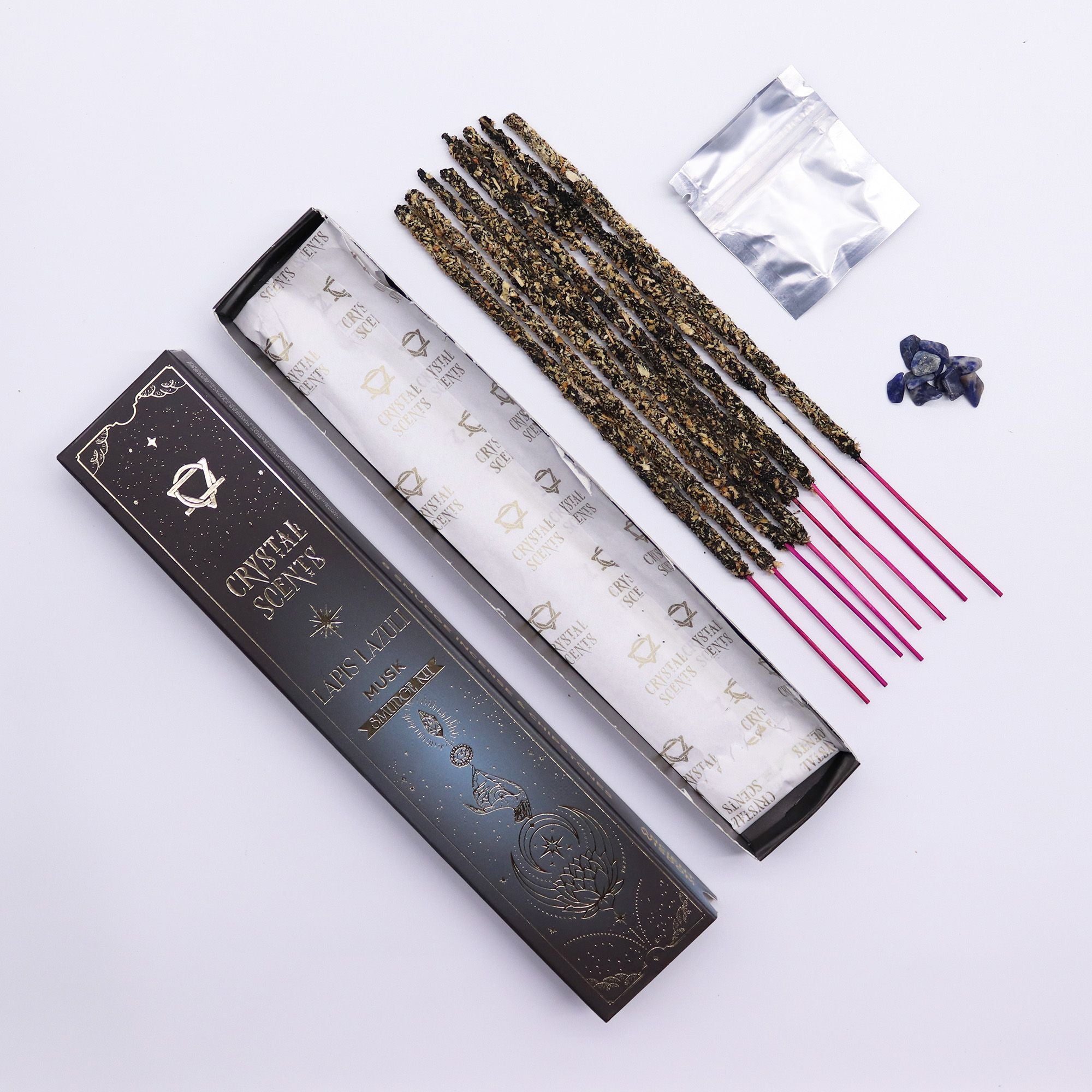 Lapis Crystal Scents Smudge Incense Musk