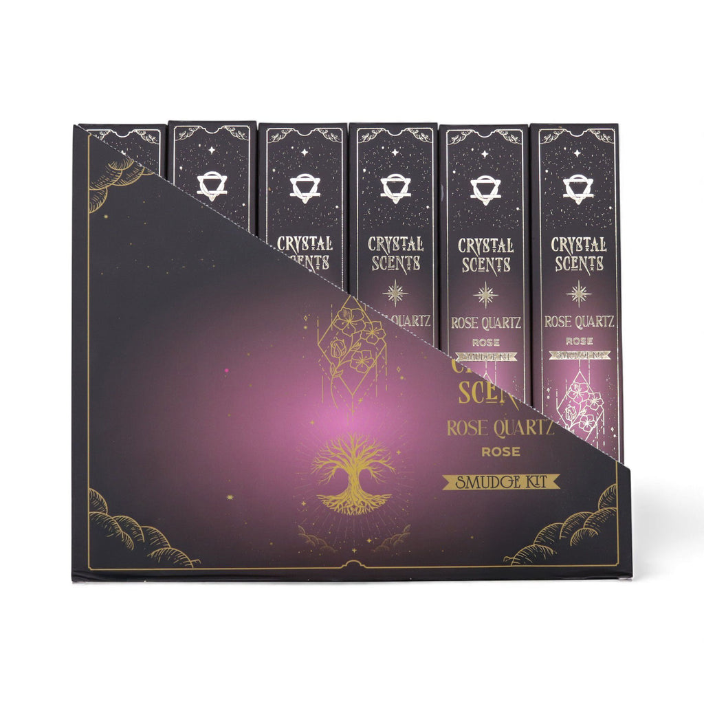 Rose Quartz Crystal Scents Smudge Incense Rose