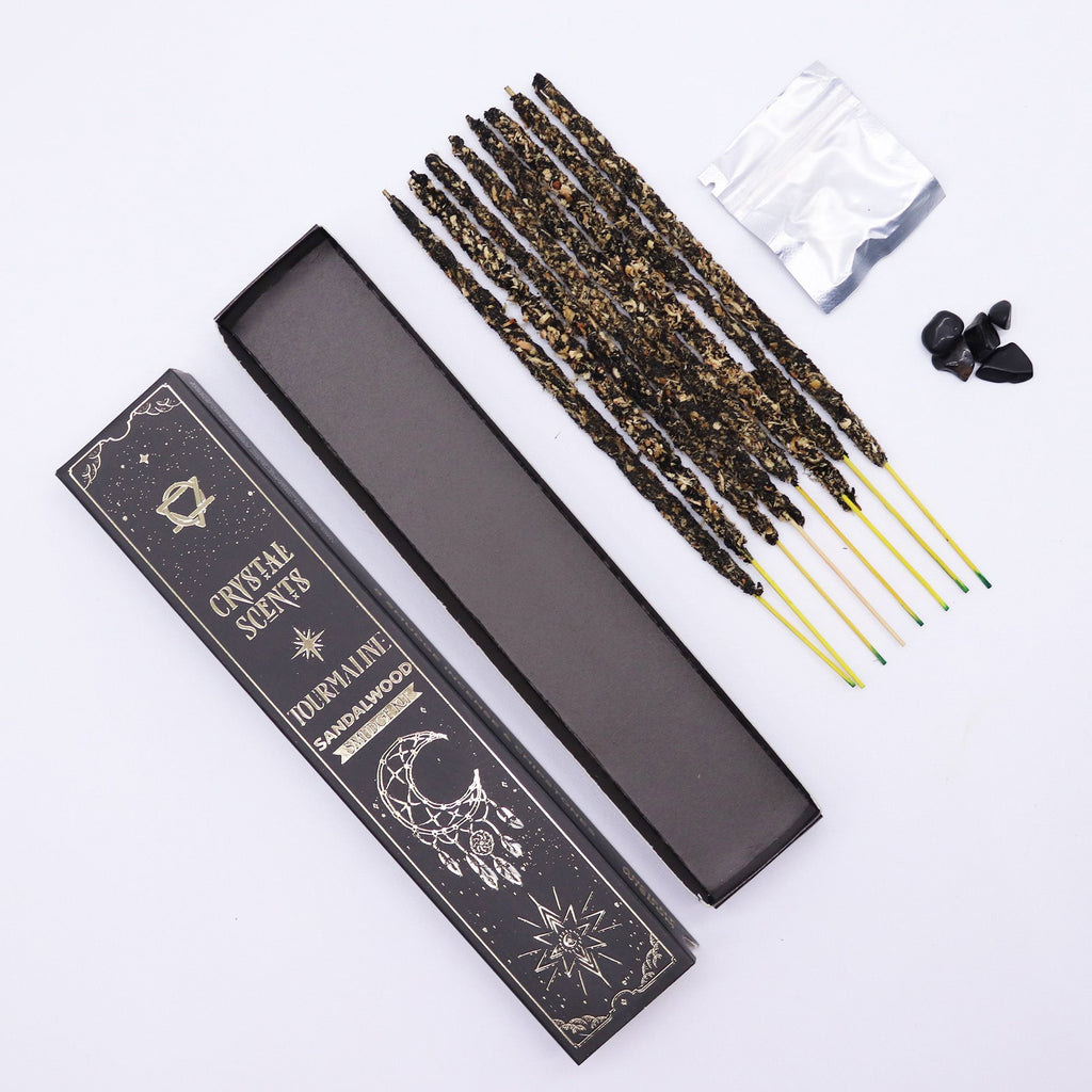 Tourmaline Crystal Scents Smudge Incense Sandalwood