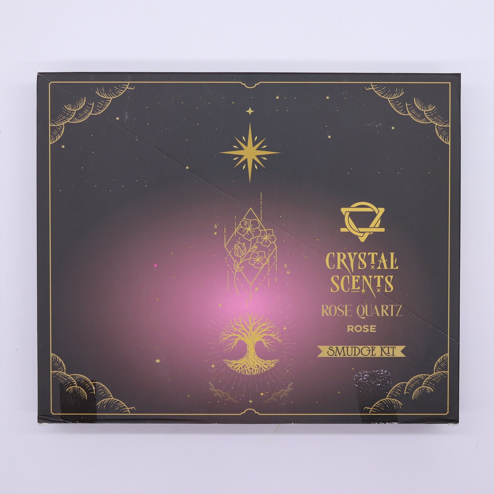 Rose Quartz Crystal Scents Smudge Incense Rose