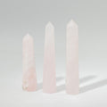 Gemstone Six Face Obelisk Point approx 11cm  - Rose Quartz