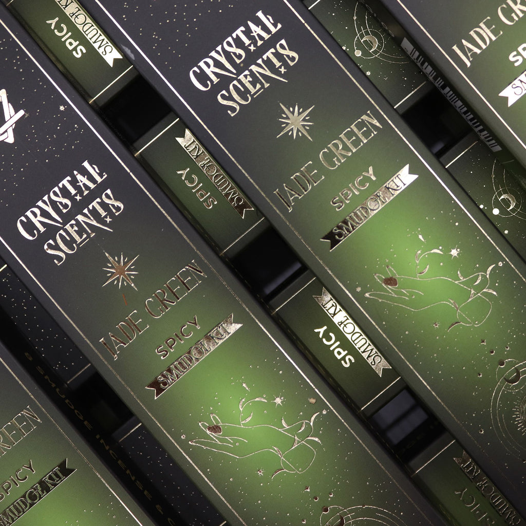 Jade Crystal Scents Smudge Incense Spicy