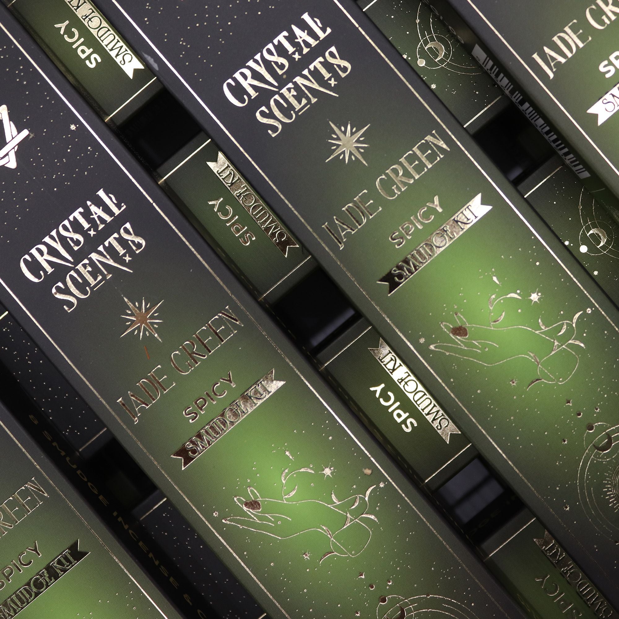 Jade Crystal Scents Smudge Incense Spicy
