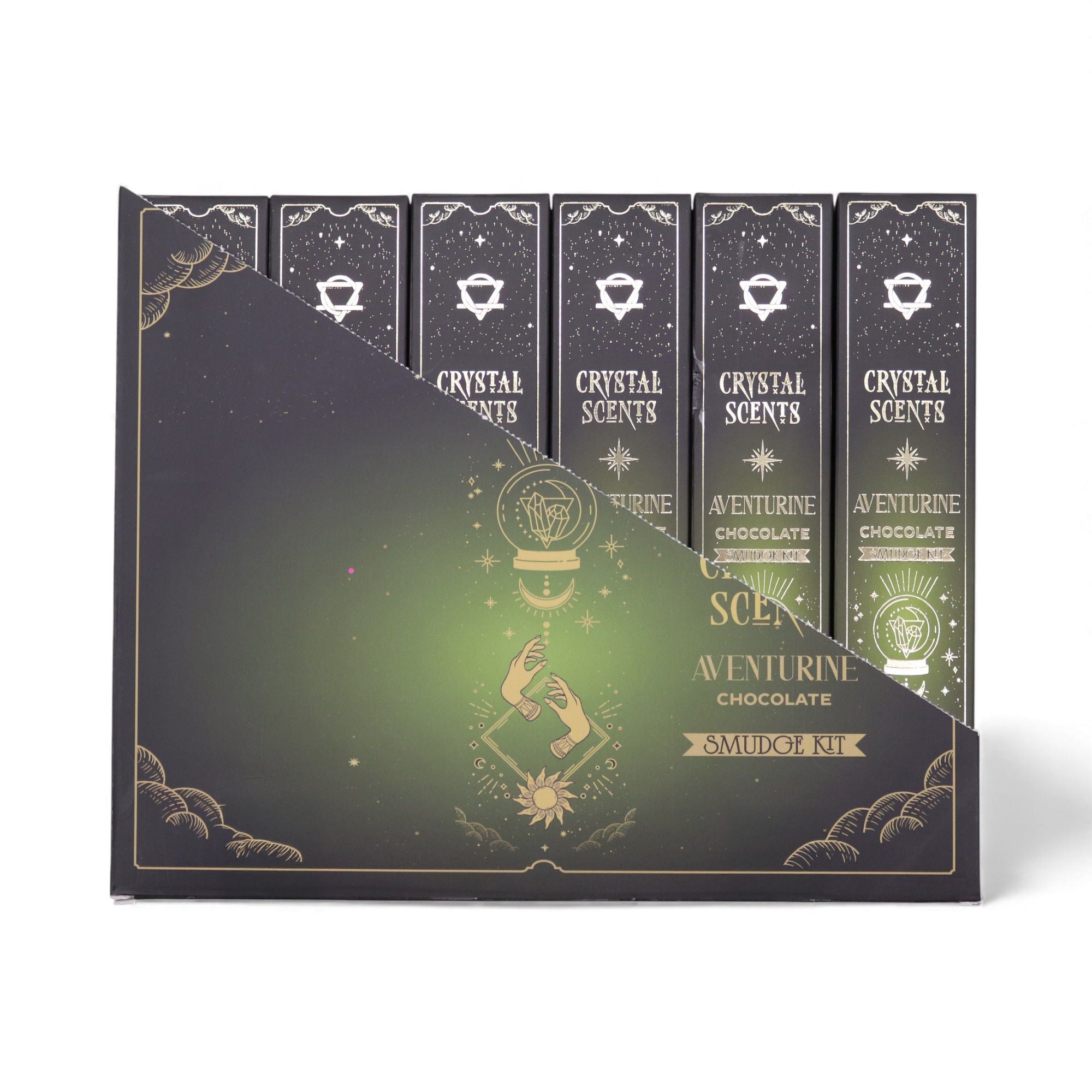 Aventurine Crystal Scents Smudge Incense Chocolate