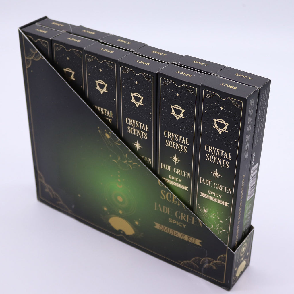 Jade Crystal Scents Smudge Incense Spicy