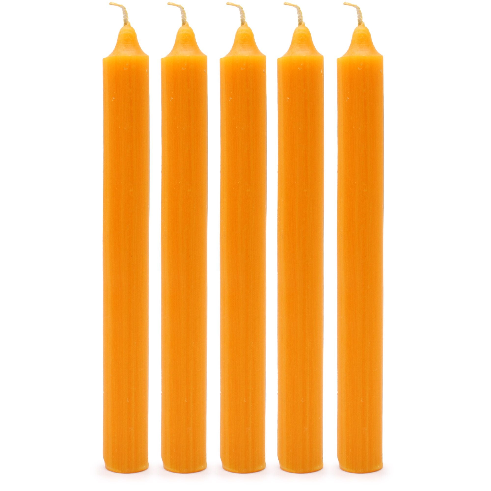Solid Colour Dinner Candle Set - Pack of 21 - Rustic Mango