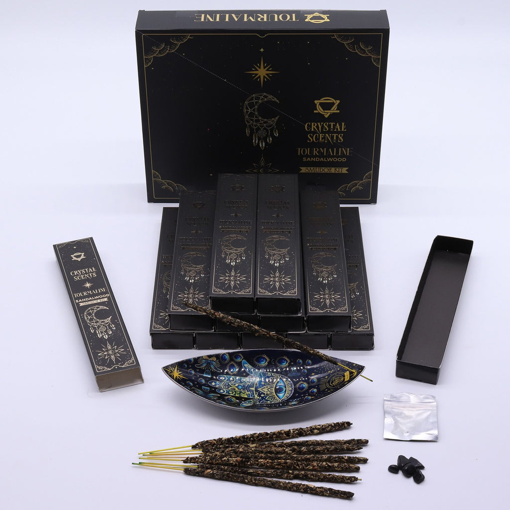Tourmaline Crystal Scents Smudge Incense Sandalwood